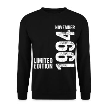Novembre 1994 Édition Limitée Novembre 1994 - Sweat-shirt Unisexe - noir - Devant - Alina (178cm) & Michal (187cm)