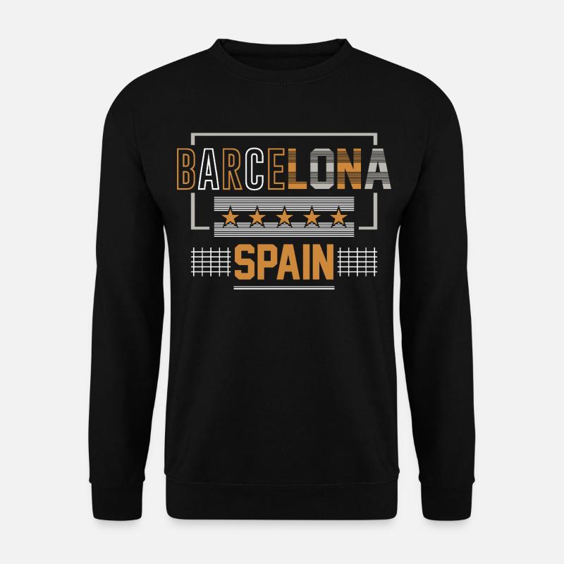 Barcelona, Spanien - Unisex Pullover - Schwarz
