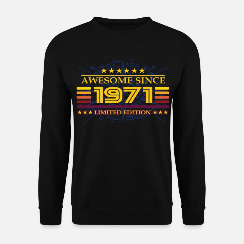 Awesome since 1971 Limited Edition - Unisex Pullover - Schwarz