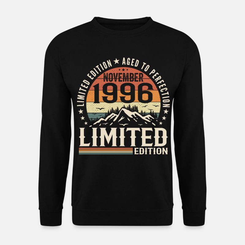 November 1996 Unique Retro Anniversary - Unisex Sweatshirt - black