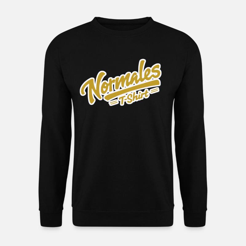 Normal T-shirt yellow - Unisex Sweatshirt - black