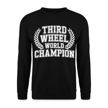 Champion du monde de la troisième roue du monde - Sweat-shirt Unisexe - noir - Devant - Alina (178cm) & Michal (187cm)