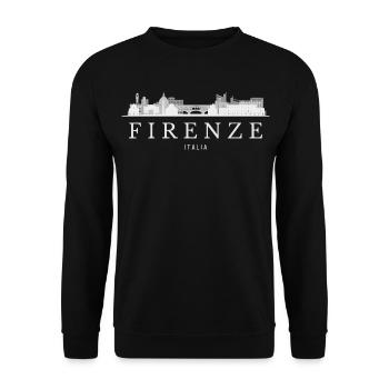 Florence Skyline, Florence Italy - Unisex Sweatshirt - black - Front - Alina (178cm) & Michal (187cm)