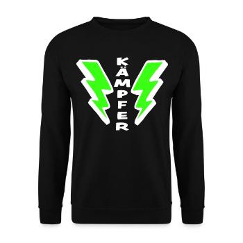 Combattant - Sweat-shirt Unisexe - noir - Devant - Alina (178cm) & Michal (187cm)