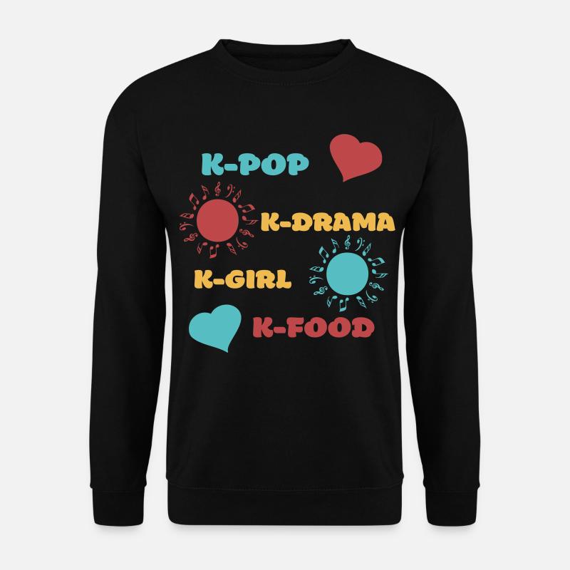 K-Pop K-Drama 3 benutzerdefinierte Farben - Unisex Pullover - Schwarz