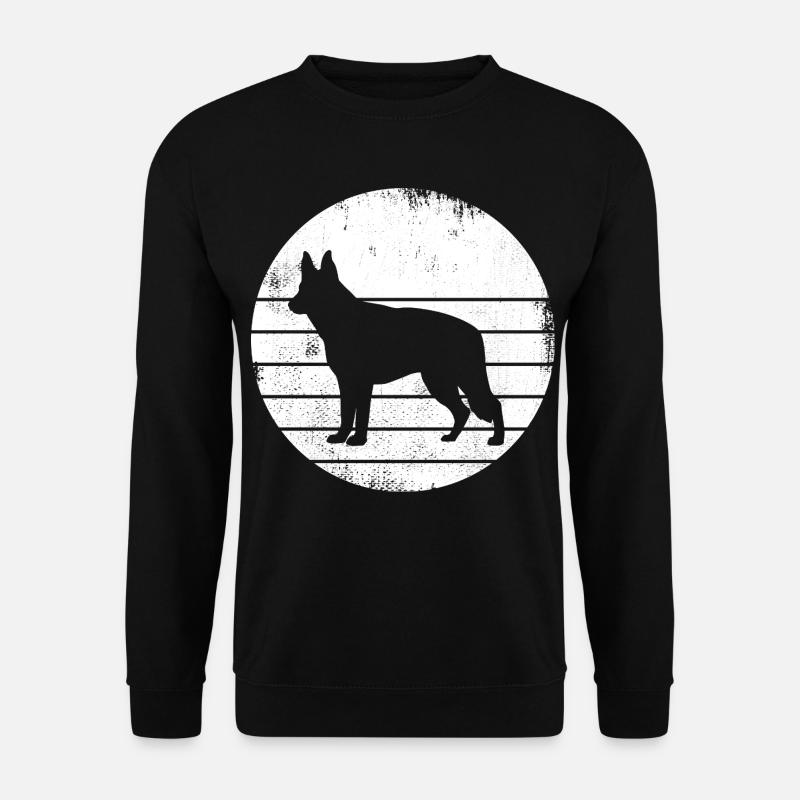 Deutscher Schäferhund Zeichnung - Unisex Pullover - Schwarz