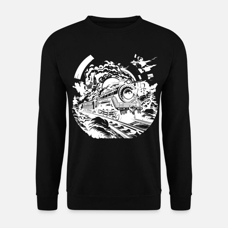 Railway Sketch - Unisex Sweatshirt - black