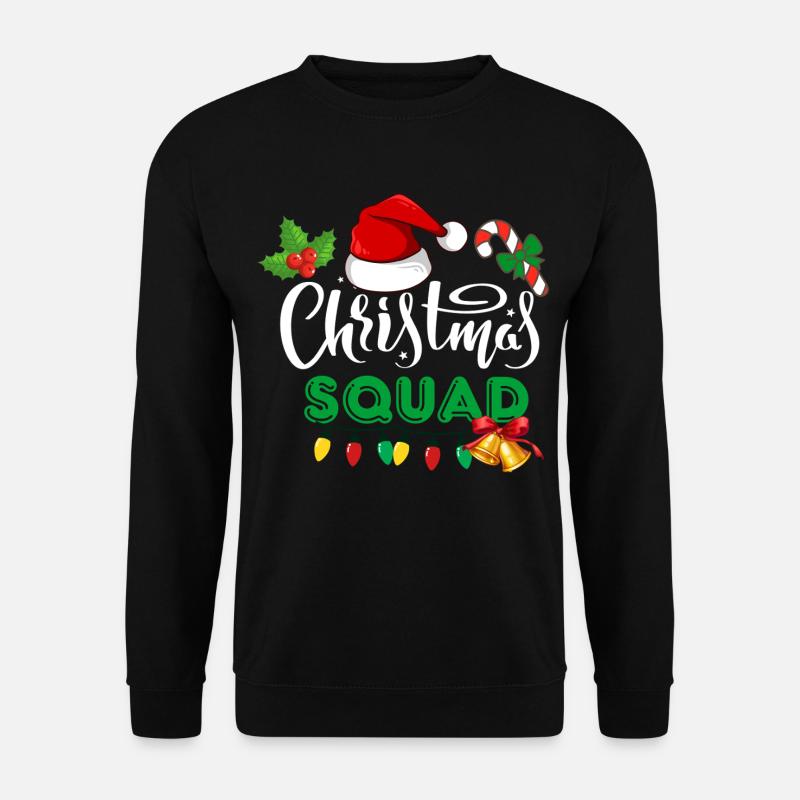 christmas squad, marry christmas - Unisex Sweatshirt - black