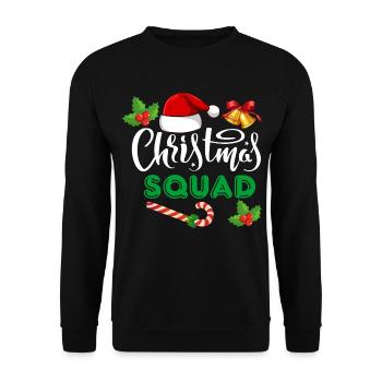 christmas squad, marry christmas - Unisex Sweatshirt - black - Front - Alina (178cm) & Michal (187cm)