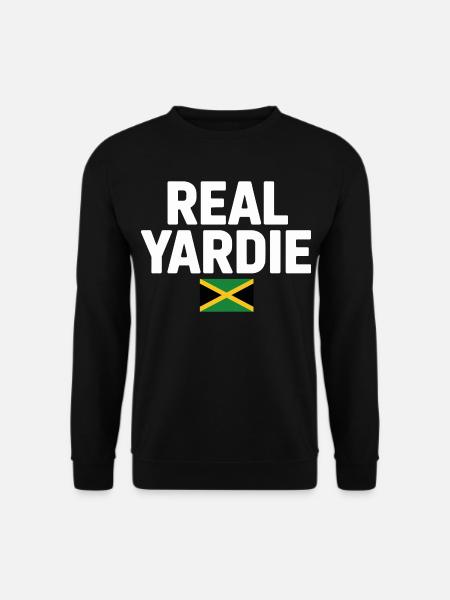 Real Yardie Jamaican Flag Tee - Unisex Sweatshirt - black