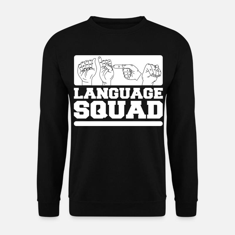 ASL Sign Language Interpreter - Unisex Sweatshirt - black