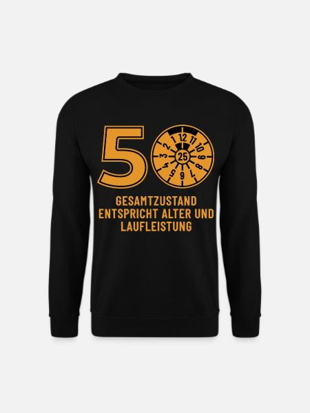 HU Dezember 2025 - 50 Jahre - Geburtstag Geschenk - Unisex Pullover - Schwarz