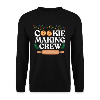Koch-Crew. - Unisex Pullover - Schwarz - Vorne - Alina (178cm) & Michal (187cm)