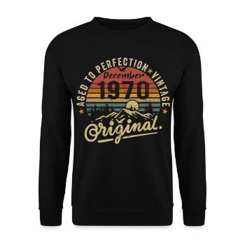 Les légendes ont été créées en décembre 1970 - Sweat-shirt Unisexe - noir - Devant - Alina (178cm) & Michal (187cm)