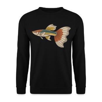 Poisson tropical coloré Sailfin - Sweat-shirt Unisexe - noir - Devant - Alina (178cm) & Michal (187cm)