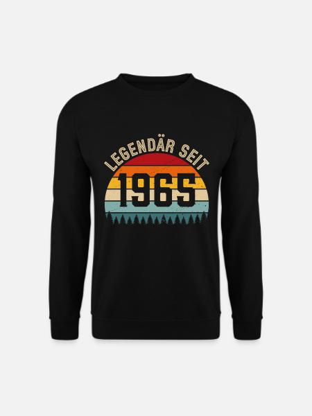 Legendär seit 1965 – Jahrgang 1965 - Unisex Pullover - Schwarz