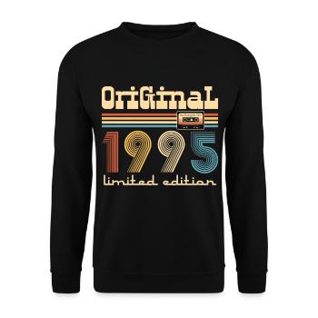 30e anniversaire 30e anniversaire Original 1995 - Sweat-shirt Unisexe - noir - Devant - Alina (178cm) & Michal (187cm)