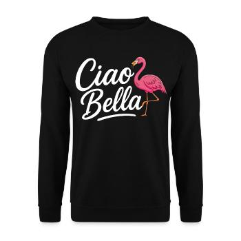 Ciao Bella - Unisex Pullover - Schwarz - Vorne - Alina (178cm) & Michal (187cm)