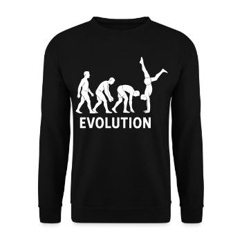 Calisthenics Evolution Fitness-Studio-Training - Unisex Pullover - Schwarz - Vorne - Alina (178cm) & Michal (187cm)