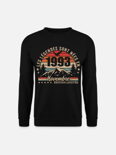 Awesome since November 1993 | November 1993 - Unisex Sweatshirt - black