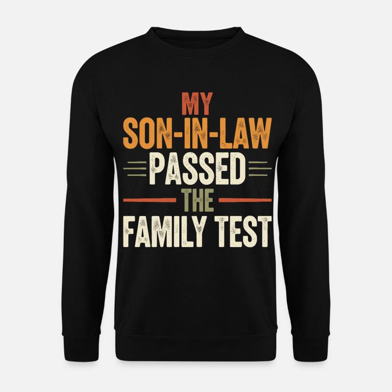 Schwiegermutter Lustiger Schwiegervater - Unisex Pullover - Schwarz