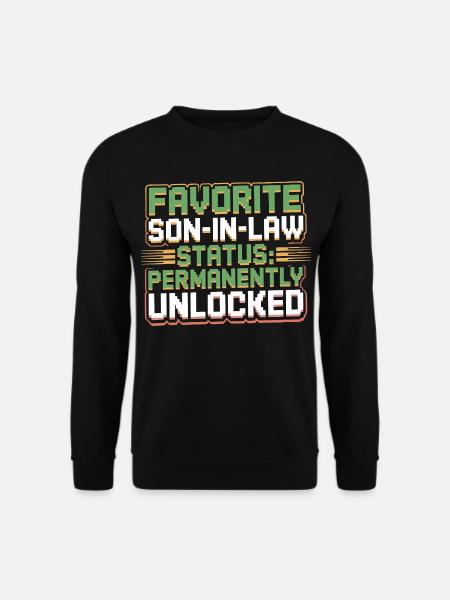 Schwiegermutter Retro Lustiger Schwiegervater - Unisex Pullover - Schwarz
