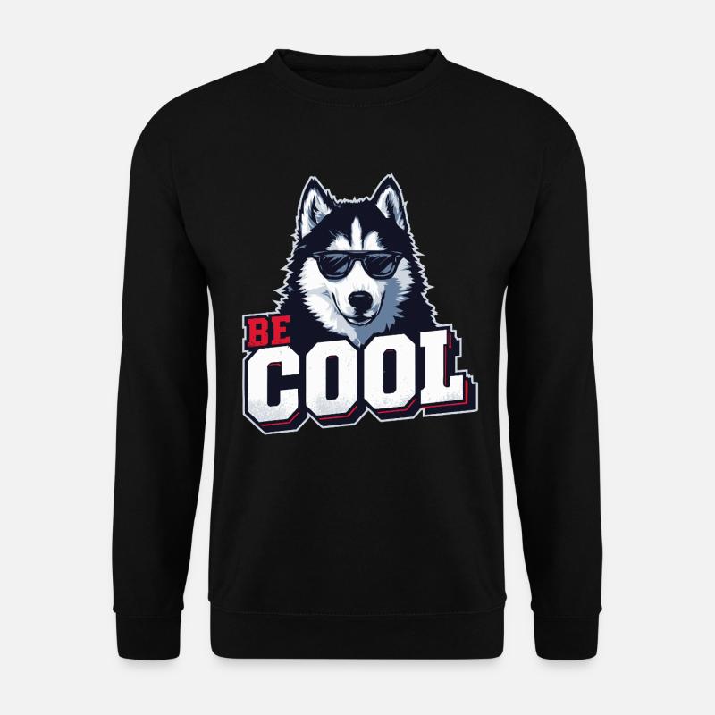 Be Cool - Siberian Husky - Unisex Sweatshirt - black