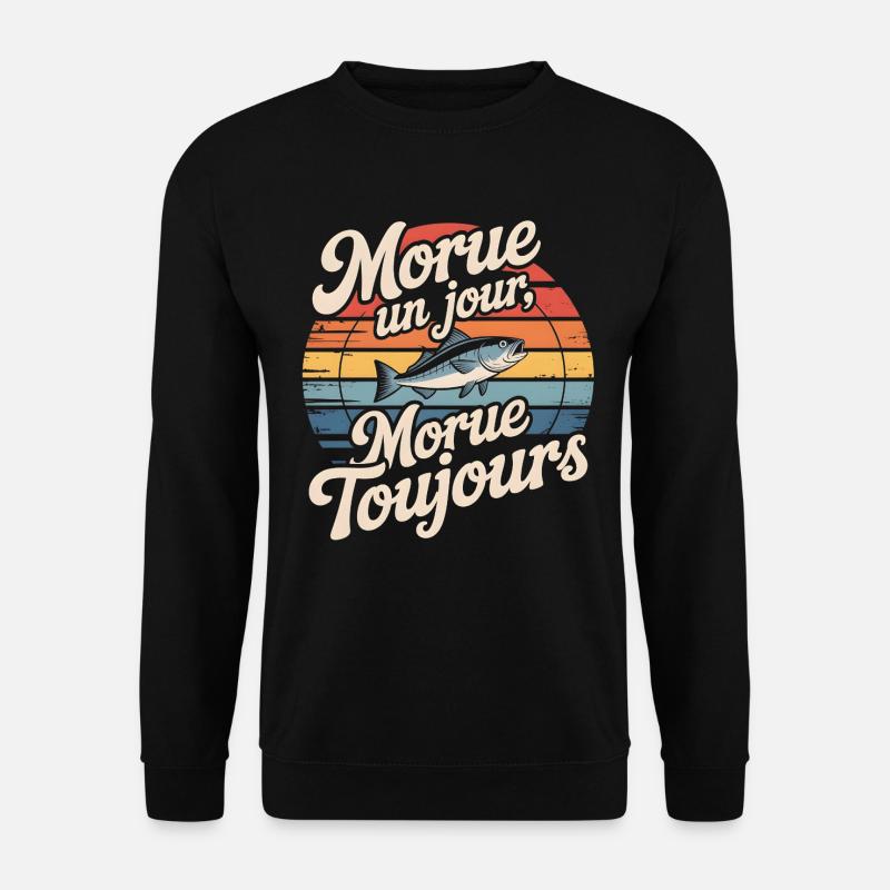 Einmal Kabeljau Kabeljau - Unisex Pullover - Schwarz