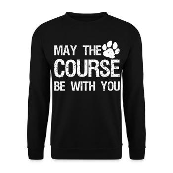 Chien Agility Art pour Hommes Femmes Chien Chien Chien - Sweat-shirt Unisexe - noir - Devant - Alina (178cm) & Michal (187cm)