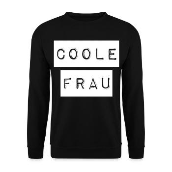Voici à quoi ressemble une femme cool - Sweat-shirt Unisexe - noir - Devant - Alina (178cm) & Michal (187cm)