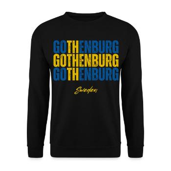 Göteborg, Schweden, ich liebe Schweden - Unisex Pullover - Schwarz - Vorne - Alina (178cm) & Michal (187cm)
