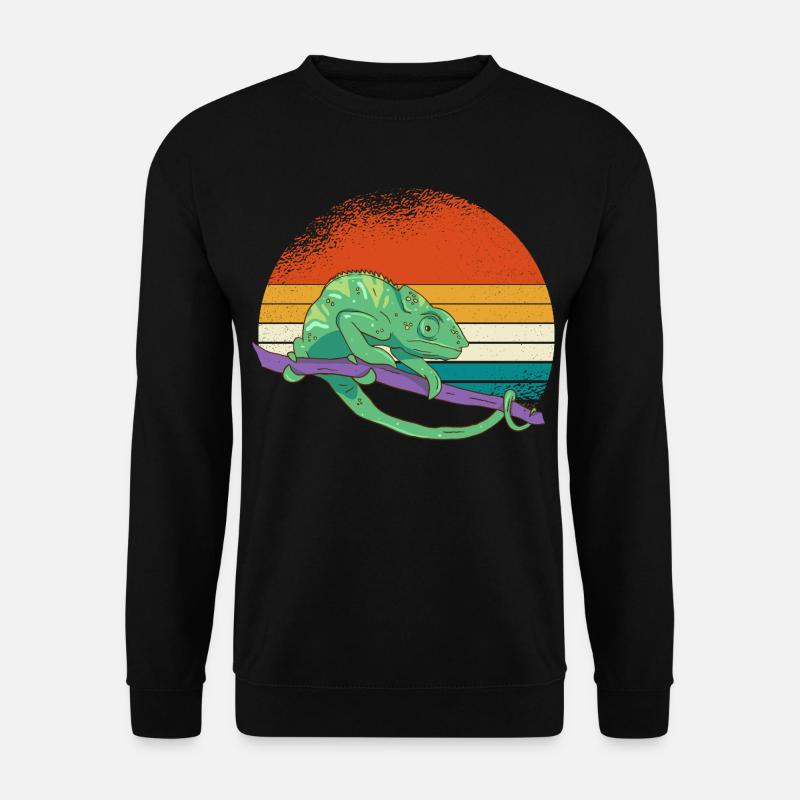 Sunset Chameleon - Unisex Sweatshirt - black