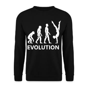 Evolution Calisthenics Fitness Gym Training - Unisex Pullover - Schwarz - Vorne - Alina (178cm) & Michal (187cm)
