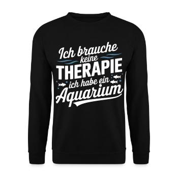 Aquarium Aquarianer Fische Zierfische Fan - Unisex Pullover - Schwarz - Vorne - Alina (178cm) & Michal (187cm)
