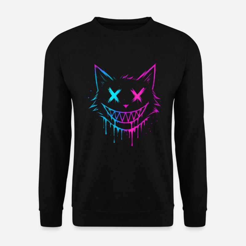 Katzen-Splash - Unisex Pullover - Schwarz