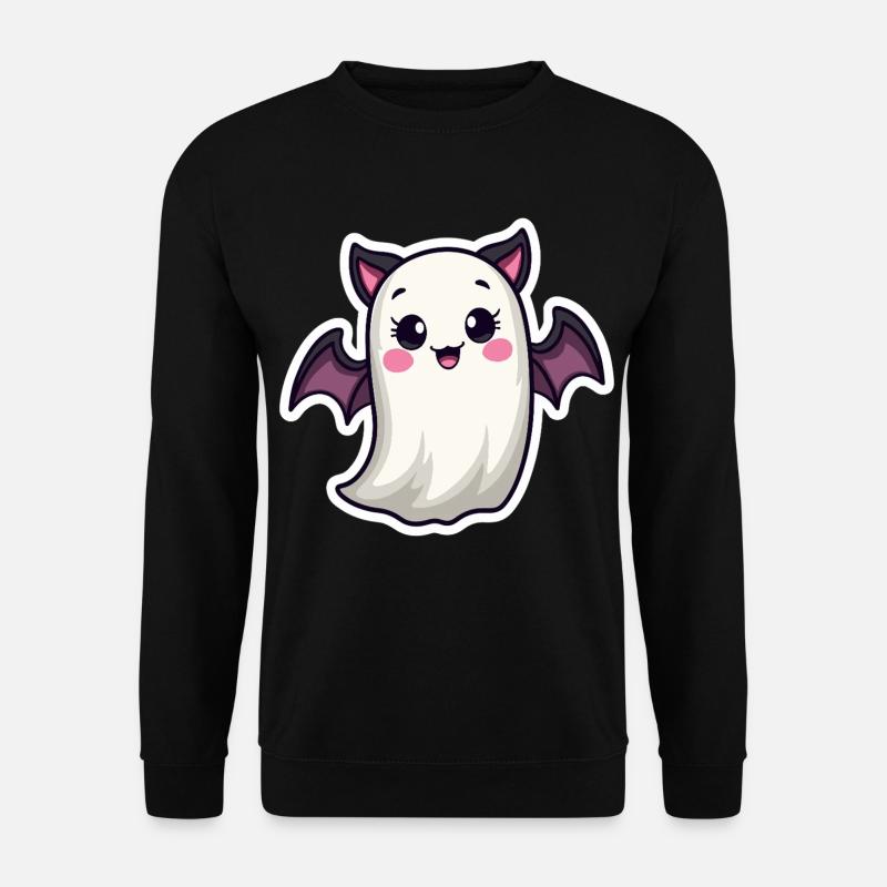 Halloween Fledermaus Geist - Unisex Pullover - Schwarz