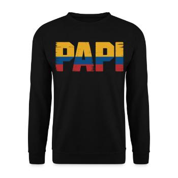 Daddy Colombia Flag – Gift for - Unisex Sweatshirt - black - Front - Alina (178cm) & Michal (187cm)