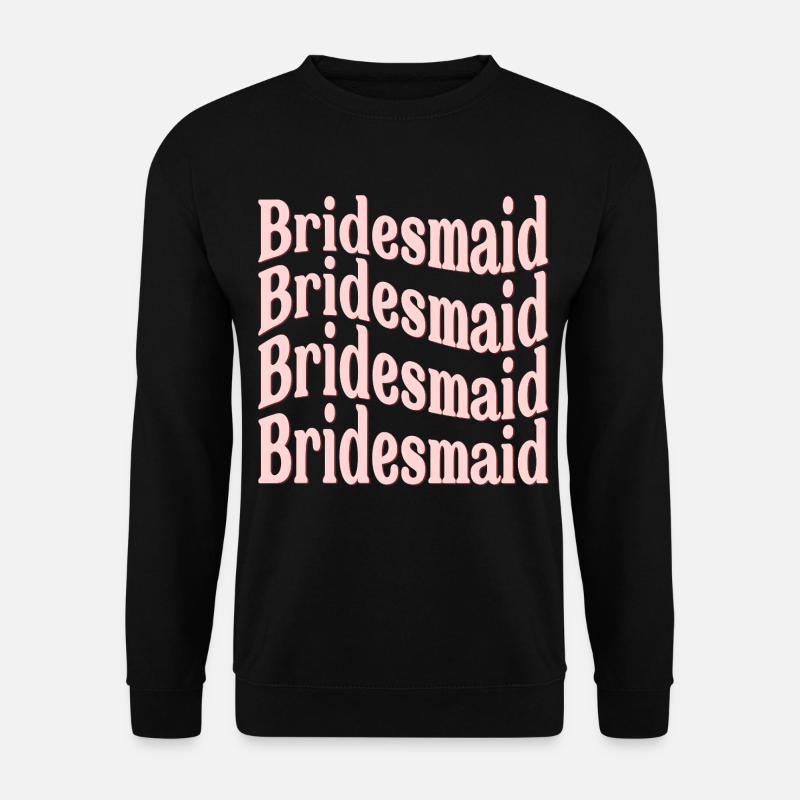 BRIDESMAID WEDDING WAVE - Unisex Sweatshirt - black