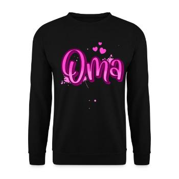 granny - Unisex Sweatshirt - black - Front - Alina (178cm) & Michal (187cm)