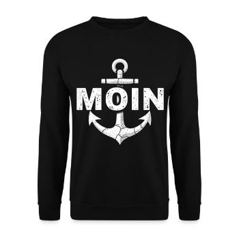 Anchor Moin Home Northern Germany - Unisex Sweatshirt - black - Front - Alina (178cm) & Michal (187cm)