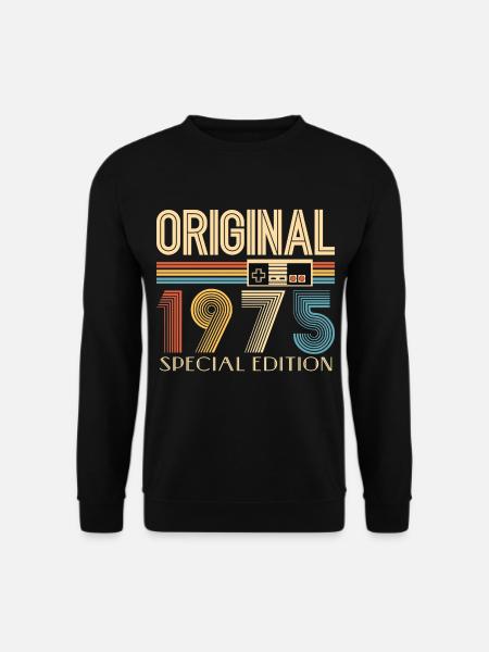 Gamer 50. Geburtstag 50 Jahre Original 1975 - Unisex Pullover - Schwarz