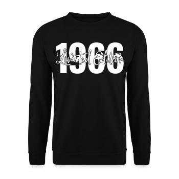 Limited edition 1966 - Unisex Pullover - Schwarz - Vorne - Alina (178cm) & Michal (187cm)