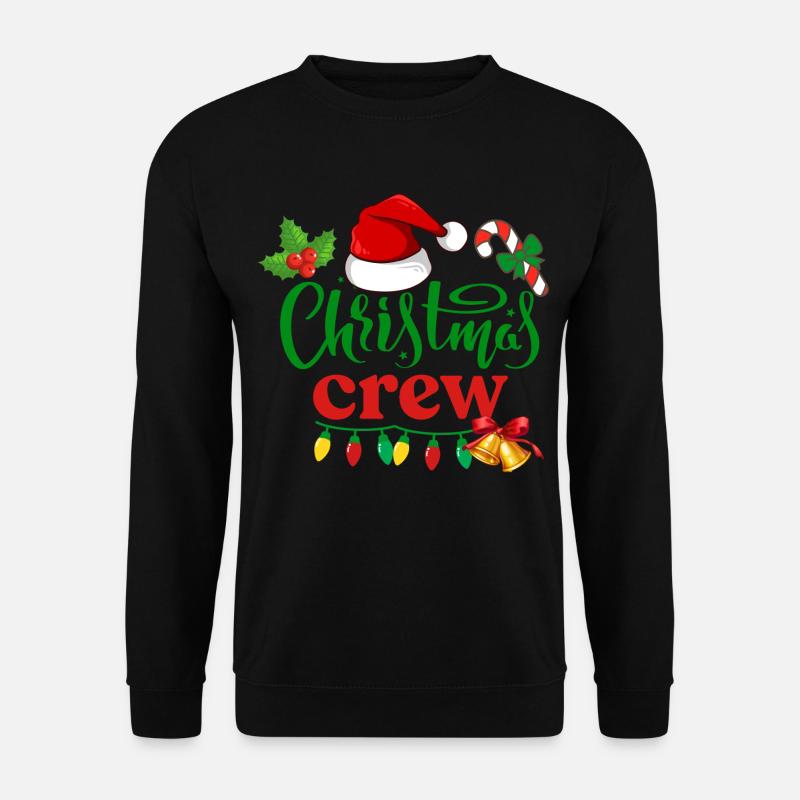 Weihnachts-Crew - Unisex Pullover - Schwarz
