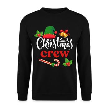 CHRISTMAS CREW - Unisex Sweatshirt - black - Front - Alina (178cm) & Michal (187cm)