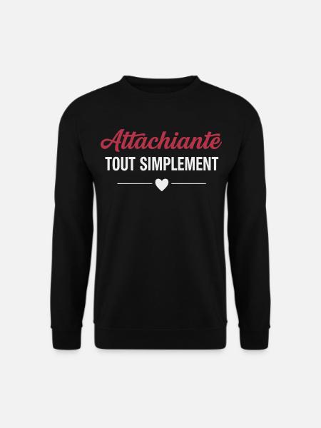 Simply endearing, feminine humour - Unisex Sweatshirt - black