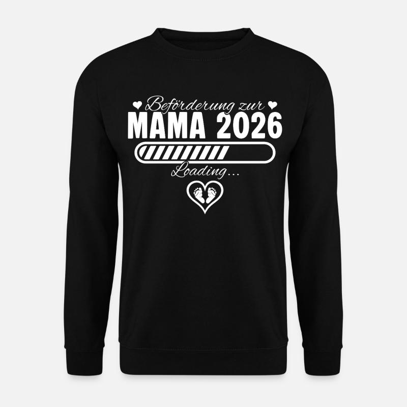 Annonce de grossesse de maman 2026 - Sweat-shirt Unisexe - noir