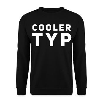 So sieht ein cooler Typ aus - Unisex Pullover - Schwarz - Vorne - Alina (178cm) & Michal (187cm)