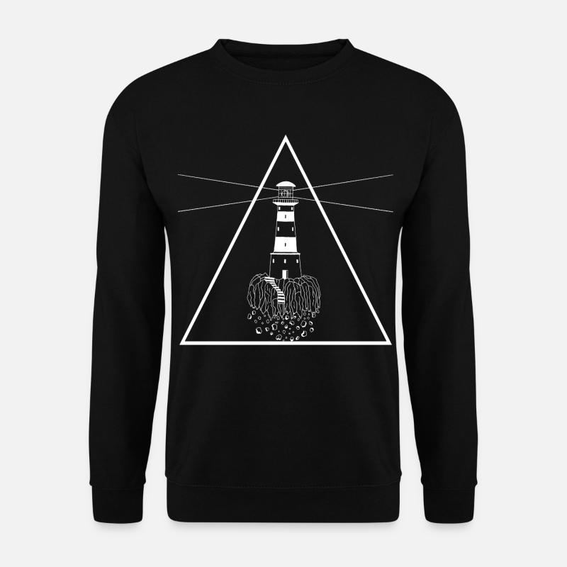 Der weiße Leuchtturm, der unser Leben leitet - Unisex Pullover - Schwarz