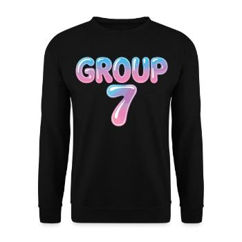 Funny Group 7 67 Meme Halloween Costume - Unisex Sweatshirt - black - Front - Alina (178cm) & Michal (187cm)