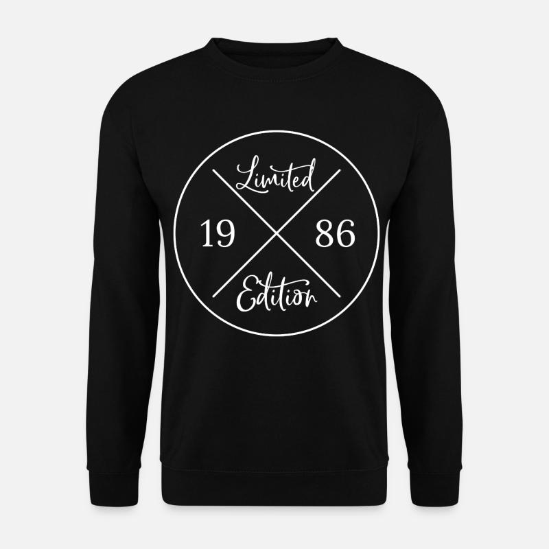 Limited edition 1986 - Geschenk 40. Geburtstag - Unisex Pullover - Schwarz